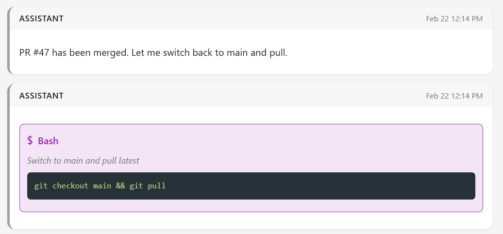 Screenshot from the conversation